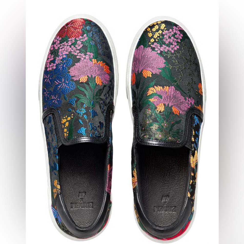 ERDEM X H&M Floral Brocade Slip-on Sneakers - Picture 2 of 11